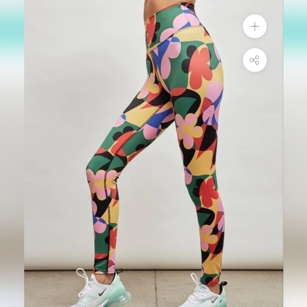 Beach Riot Piper Leggings Preppy Geo Floral
